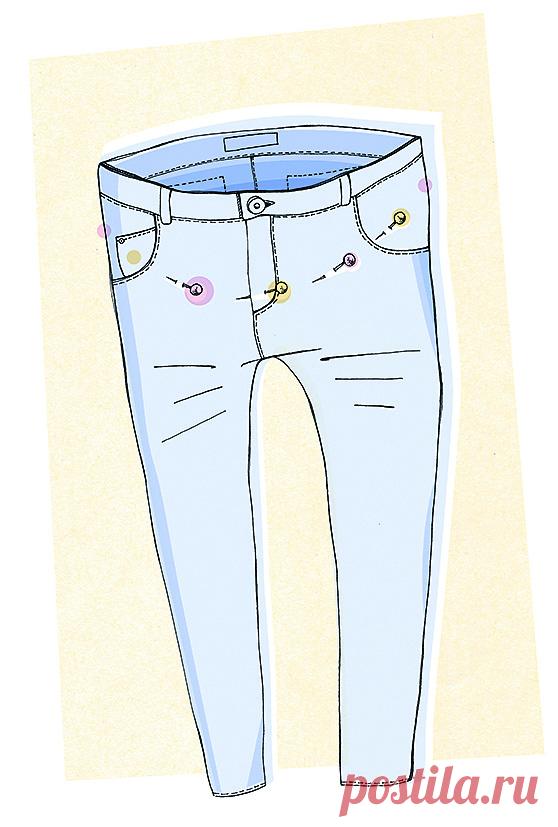 Джинсы для беременных своими руками