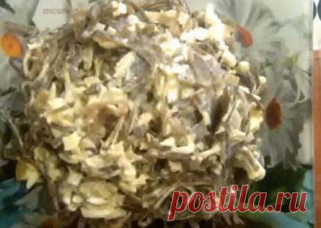 Любимый салат от Поночки с морской капустой Автор рецепта Елена Пономарёва(Мелихова) - Cookpad