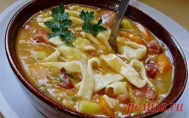 МОЙ ЛЮБИМЫЙ ФАСОЛЕВЫЙ СУП С ДОМАШНЕЙ ЛАПШОЙ