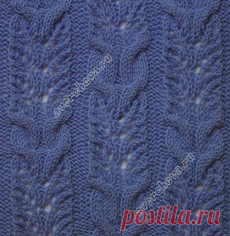 узор 213 кудрявые косички | каталог вязаных спицами узоров