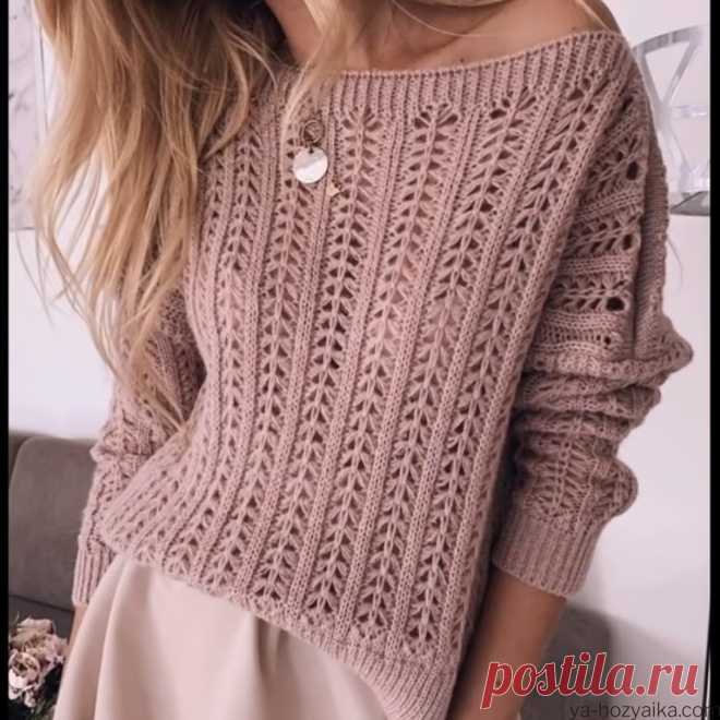 Мастер класс по вязанию стильного джемпера. Связать красивый женский свитер спицами схемы