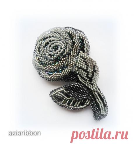 Брошь &quot;Роза-Махаон&quot; | biser.info - всё о бисере и бисерном творчестве