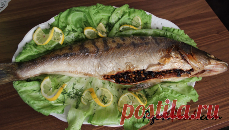 Начиненная рыба в духовке – AzeriFood.Com