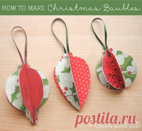 Homemade Christmas Ornaments to Make