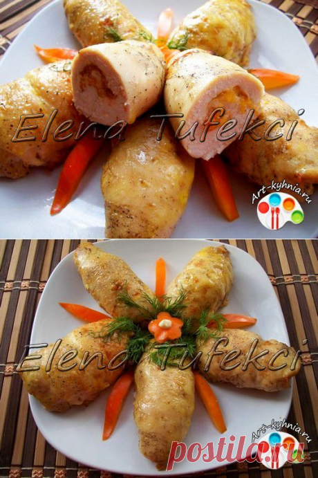 Куриные рулетики с хурмой (МК от Елены) » Арт-кухня