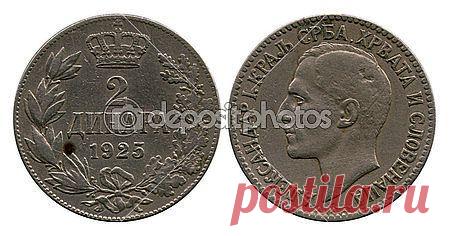 Two dinar, Alexander First, 1925 — Стоковое фото © Vadim Vyazovikov #41541353