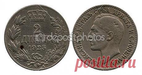Two dinar, Alexander First, 1925 — Стоковое фото © Vadim Vyazovikov #41541353