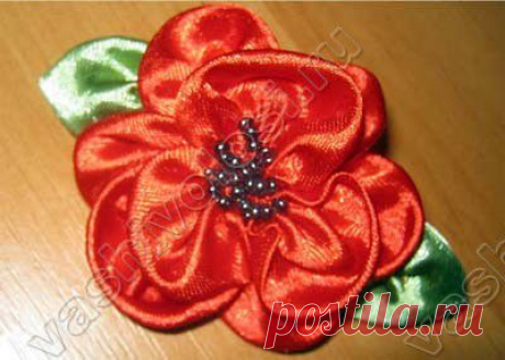 Заколки из лент своими руками | Аксессуары| Ваши волосы
