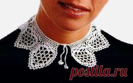 Маленький филейный воротник. Схема