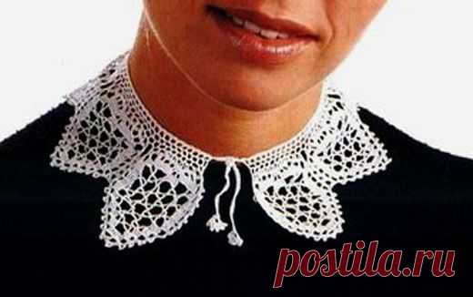 Маленький филейный воротник. Схема