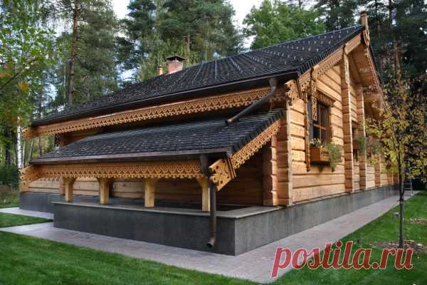 Как оформить фасад бани: оригинальные идеи на фото