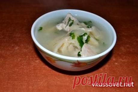 Курица с луковыми клецками