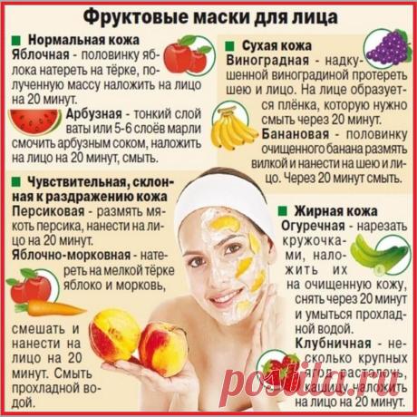Фруктовые маски для лица