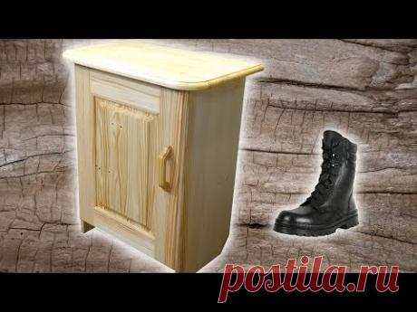 Деревянная тумба в прихожую