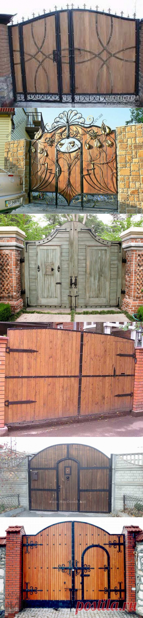 Фотогалерея кованных ворот ( 500 фото)