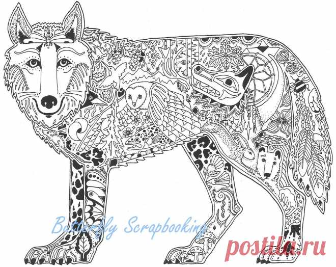 Wolf Animal espíritu se aferran Desmontado sello de goma tierra Arte Sue Coccia Nuevo | eBay