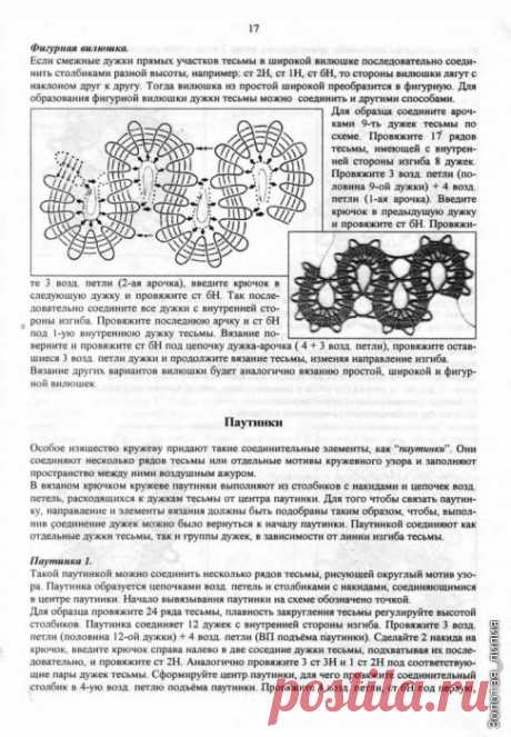 Как выполнить элементы кружева брюгге.