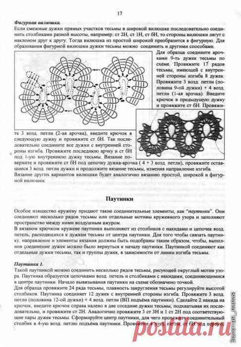 Как выполнить элементы кружева брюгге.