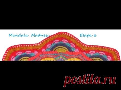 Manta crochet paso a paso en español mandala madness 6
