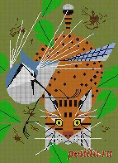 Потрясающий тыквенный кот Чарли Харпера и другие его котики в схемах для многоцветного вязания и вышивки. | Вязалки Веселого Хомяка | Яндекс Дзен