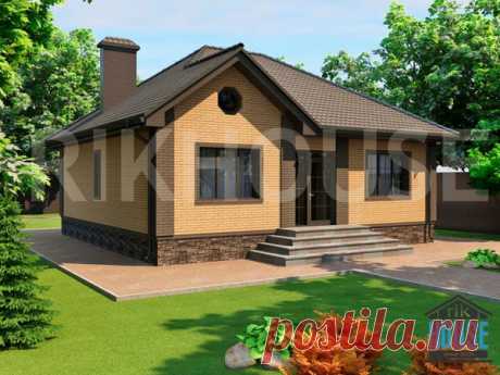 артикул КО-600 одноэтажный дом с 3 спальнями (площадь 88 м²) all-proekt