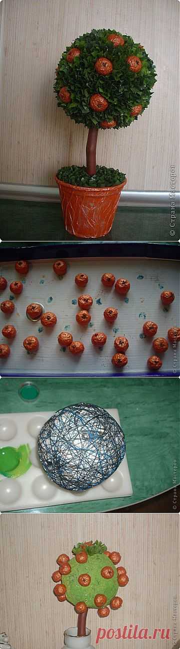 Апельсиновенькое деревцо мини МК | Страна Мастеров