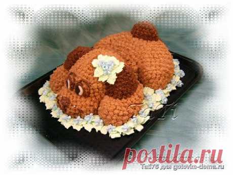 Торт-собачка 3D • Мастер-класс по украшению фигурных и 3D тортов