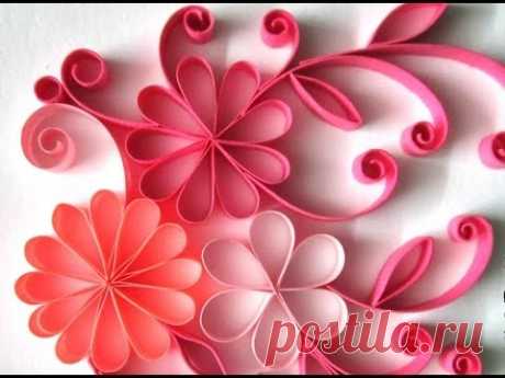 Tutorial # 28 Quilling Made Easy # How to make Beautiful Quilling Paper design -Paper Art