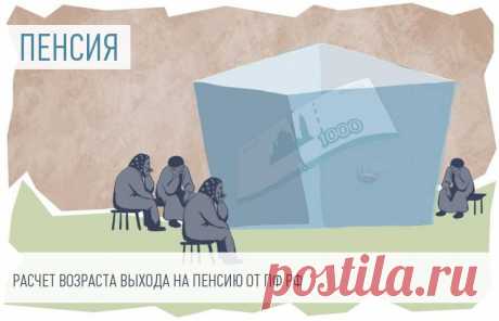 Пенсионный фонд опубликовал график выхода на пенсию по году рождения: таблицы Возраст выхода на пенсию в России:


	для мужчин&nbsp;&mdash; 65 лет;
	для женщин&nbsp;&mdash; 60 лет.


Но не сразу, а с ежегодным увеличением.
