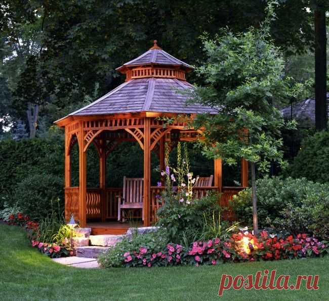 ⒽⓂ Беседка из дерева своими руками (62 фото): пошаговое руководство - HappyModern.RU