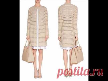Узор крючком для кардигана - Crochet pattern for cardigan