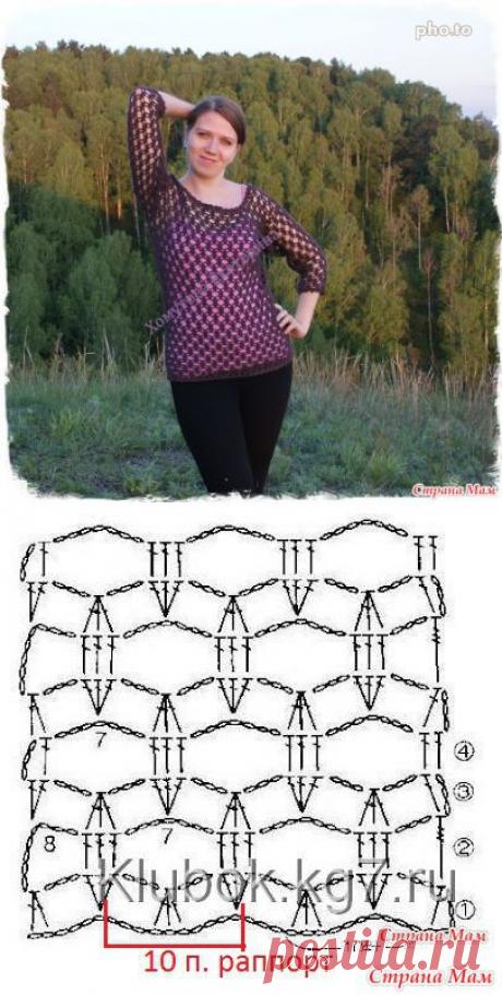 Кофточка сетка - *Вязайка с описаниями* - Страна Мам