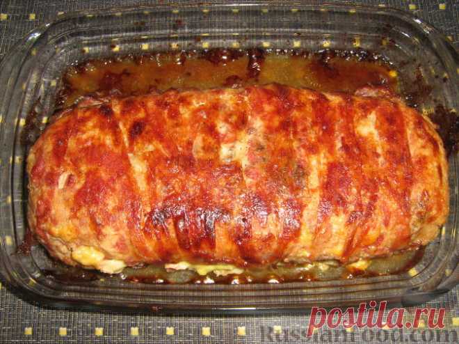 Рецепт: Полпеттоне с начинкой из ветчины и сыра на RussianFood.com