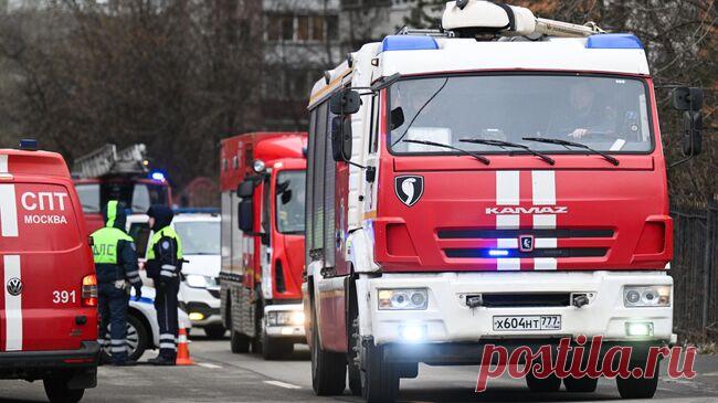 "Газель" загорелась на трассе М-10