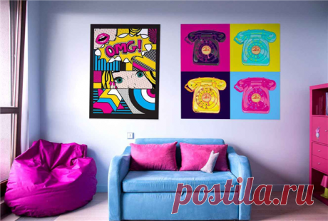 Все о стиле Поп-арт: основные цвета, мебель и материалы | Люблю Себя