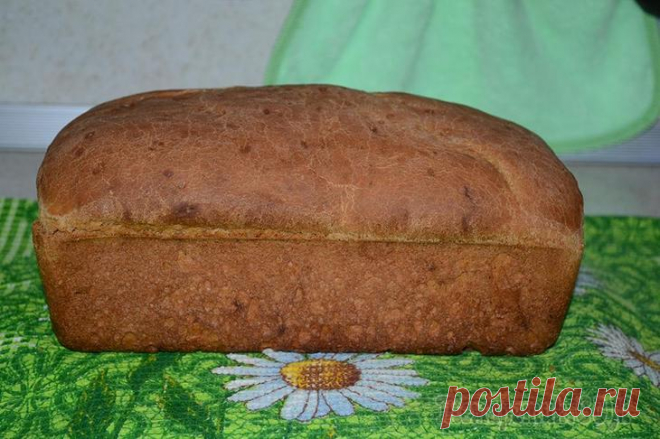 Черный ржаной хлеб печём в духовке