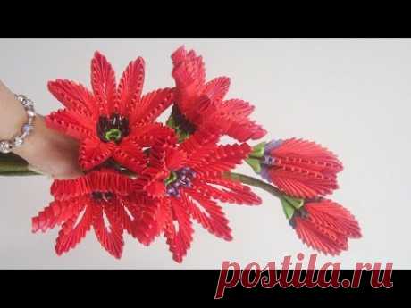 3D Origami Flower V12 Tutorial | DIY Paper Flower Home Decoration