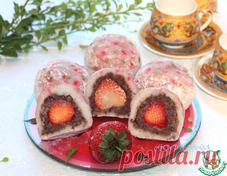 Японские сладости дайфуку с клубникой – кулинарный рецепт