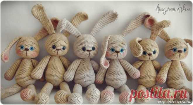 Амигуруми. ЗАЙКИ крючком
