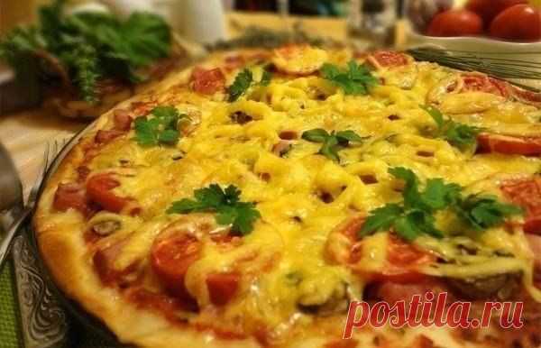 2 рецепта вкуснейшей домашней пиццы!