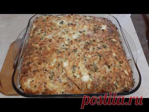 ПИРОГ ДЛЯ ЛЕНИВЫХ(сырно-творожный с лавашом)