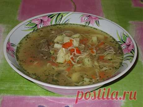 Куриный суп по домашнему.