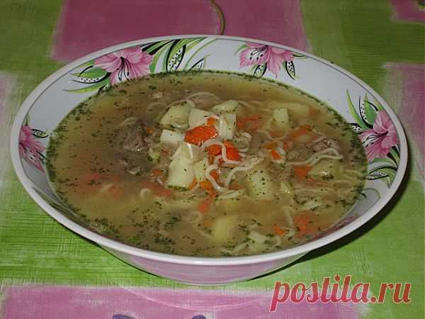 Куриный суп по домашнему.
