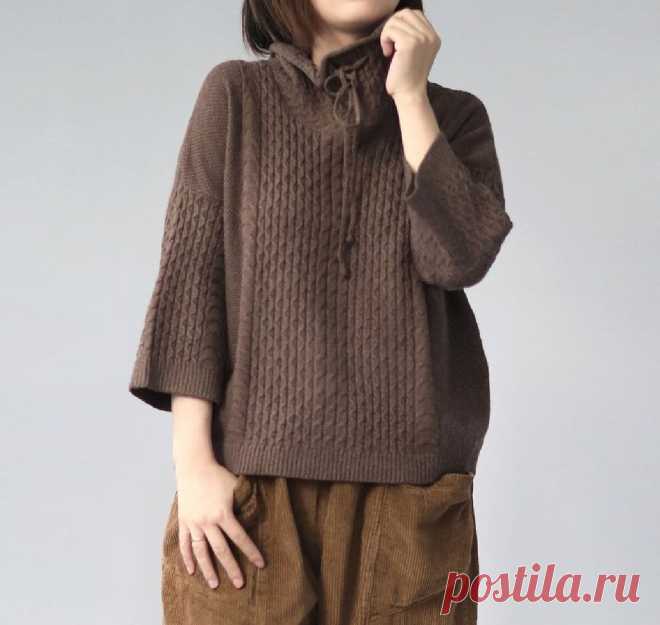 Модные, стильные и просто красивые! Подборка вязаных джемперов для тёплых осенних деньков (30 моделей) | Идеи рукоделия | Дзен