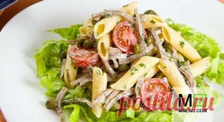 Салат с языком и каперсами - кулинарный рецепт. Миллион Меню