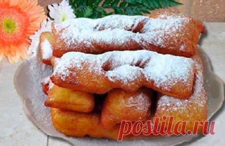 Хворост на кефире — Домашняя кулинария