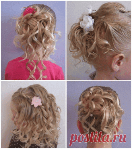 Детские прически на длинные волосы (44 фото): видео-инструкция как сделать красивую укладку на свадьбу или в школу для девочек своими руками, фото и цена