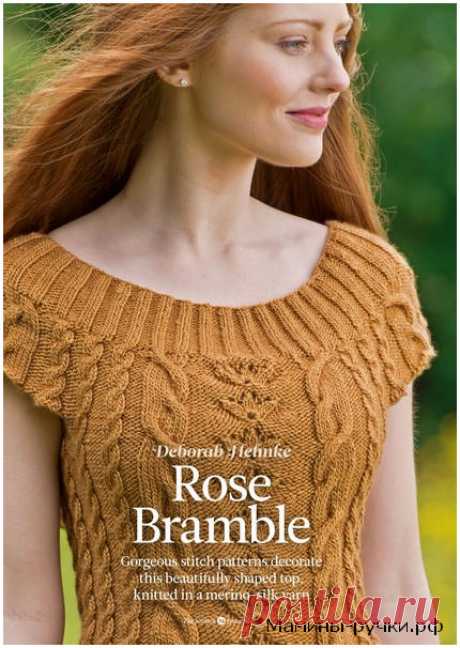 Вязаный спицами топ Rose Bramble. Схемы и описание - Модели спицами для нас красивых - Мамины ручки