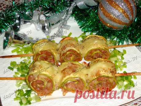 Рулетики из кабачков с фаршем - Кормежка.ру