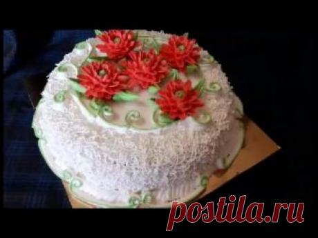 Украшение торта кремом БЗК Мастер класс по ХРИЗАНТЕМЕ Кремовые цветы Cake decoration Полезные ссылочки : ********************************************* Ссылка , чтобы ПОДПИСАТЬСЯ на канал : https://goo.gl/ugnR1c *******************************...